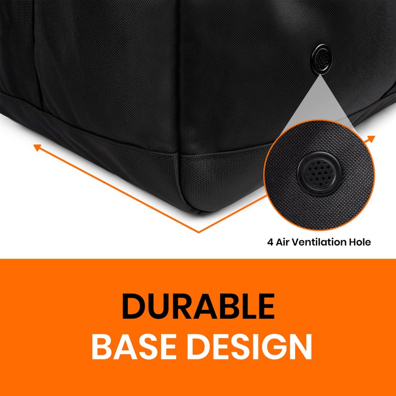 Fitdom 132L 36" Heavy Duty Extra Large Sports Gym Equipment Travel Duffel Bag W/Adjustable Shoulder & Compression Straps. Perfect for Soccer Baseball Basketball Hockey Football Team Coaches & More - Image 4